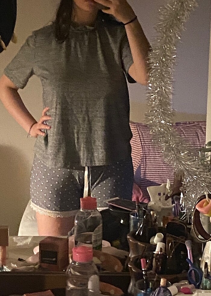 fırfır yakalı tişört - Görsel 3