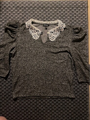 dantel yaka prenses kol üst - Görsel 2