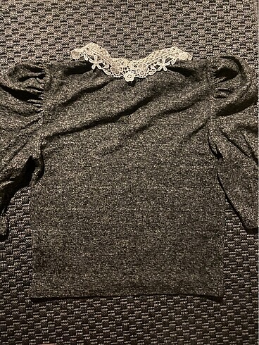 dantel yaka prenses kol üst - Görsel 3