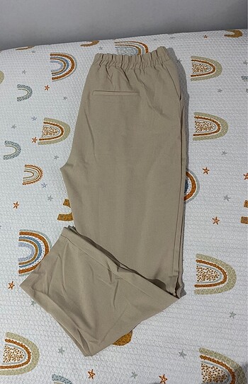 LC Waikiki Krem kumaş pantolon