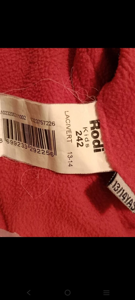 Fermuarlı, Yüksek Yakalı Kırmızı Siyah Erkek Mont - Görsel 3