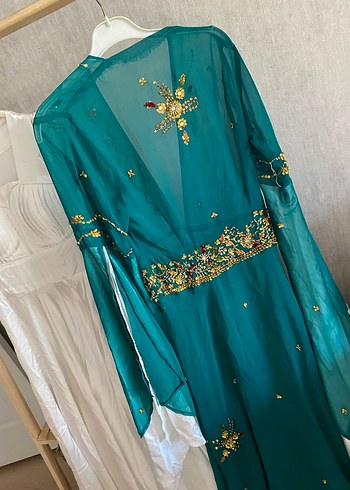 Henna Gelinlik Beyaz Drapeli Straplez Uzun Bohem Elbise