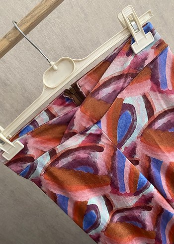 Bohem Tarzı Piliseli Batik Desenli Kadın Pantolon - Görsel 2