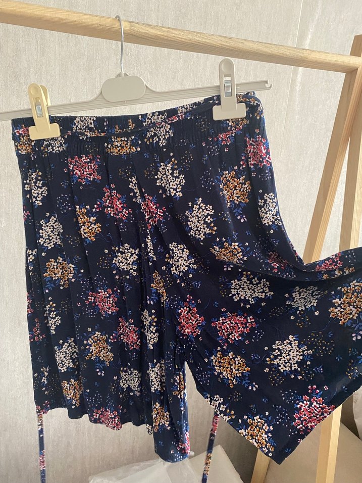 Bohem Tarz Midi Bağcıklı Şort - Görsel 3