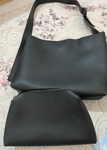 Diğer Siyah Deri Kadın Clutch Çanta
