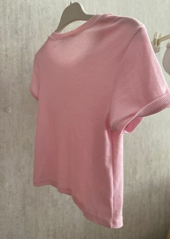 Koton Pembe Kısa Kollu Baskılı Tişört