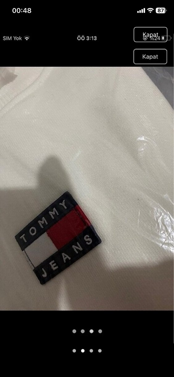 Tommy Jeans Beyaz  Sweatshirt - Görsel 2