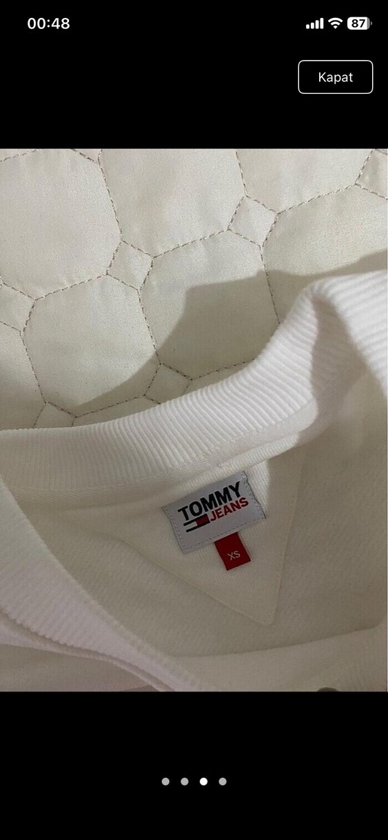 Tommy Jeans Beyaz  Sweatshirt - Görsel 3