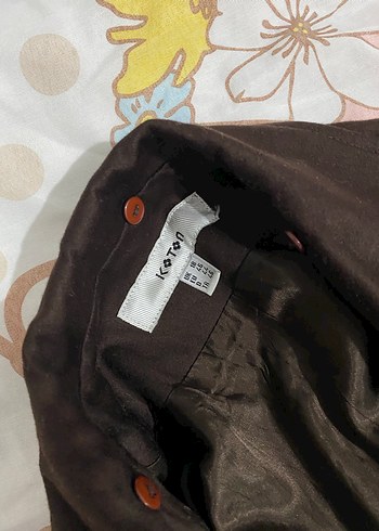 Düğmeli Kahverengi Kadın Blazer Ceket - Görsel 4