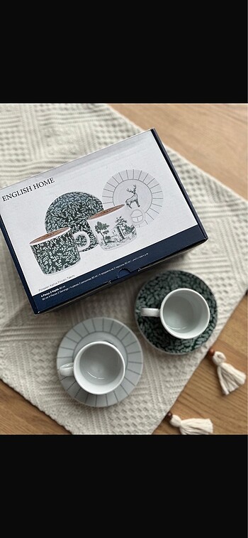 English Home 2 li Fincan Takımı