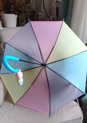 Pastel Renkli Çocuk Şemsiye - Görsel 4