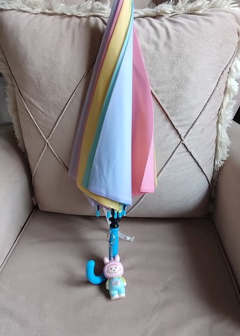 Pastel Renkli Çocuk Şemsiye - Görsel 5