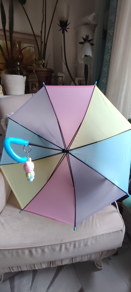 Pastel Renkli Çocuk Şemsiye - Görsel 4