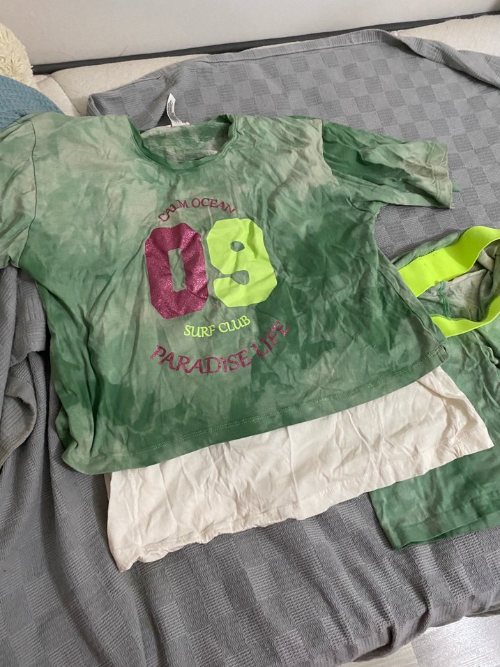 Yeşil Batik Desenli Takım - Görsel 5