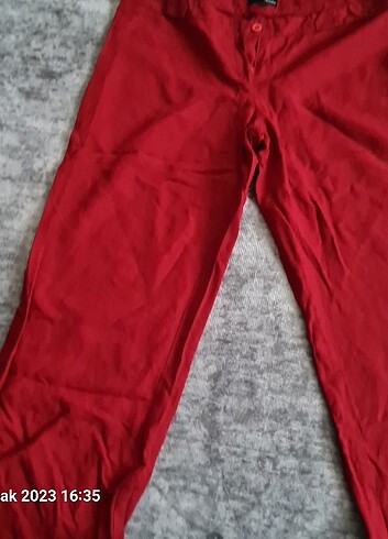 40 Beden bordo Renk kirmizi pantolon