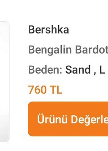 Kayık Yaka Beyaz Bershka Elbise
