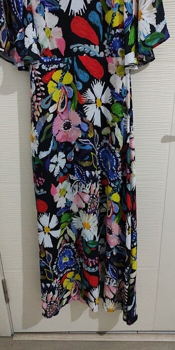 s Beden çeşitli Renk Batik uzun elbise
