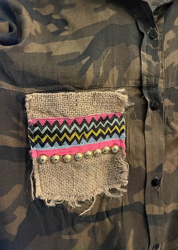 Kamüflaj Desenli Gömlek - Görsel 5