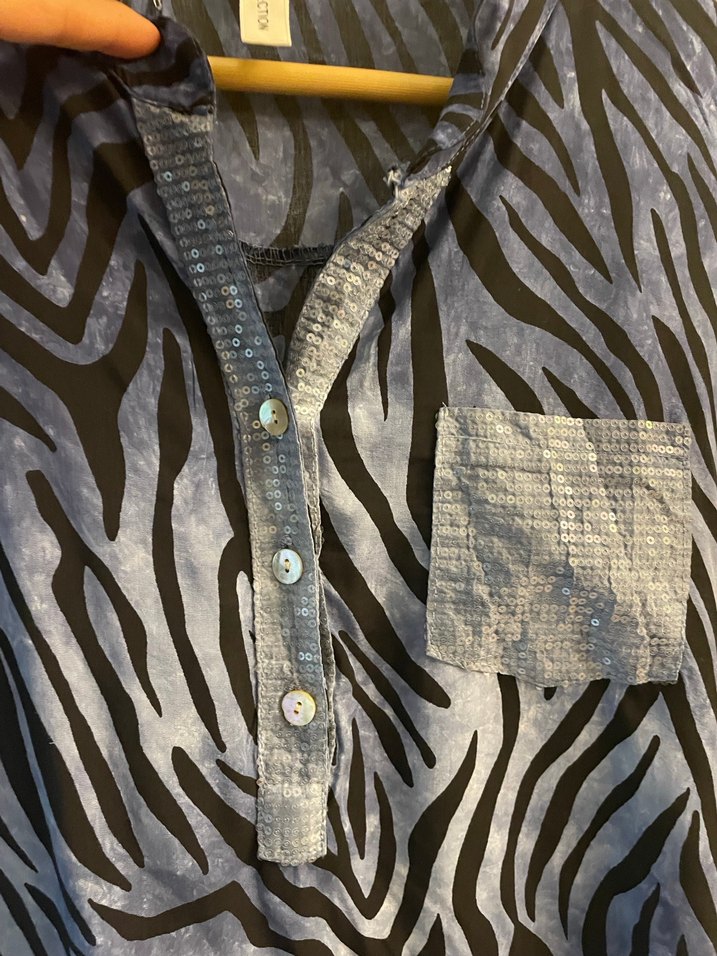 Bohem Zebra Desenli Gömlek - Görsel 4