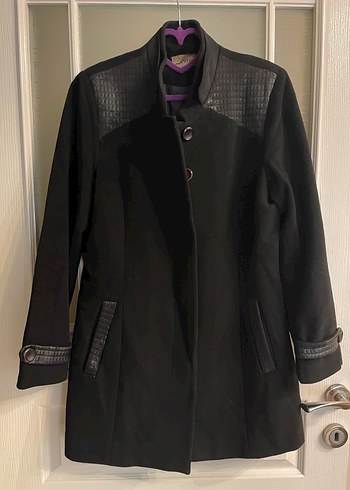 Dik Yakalı Kaşe Kaban - Görsel 6