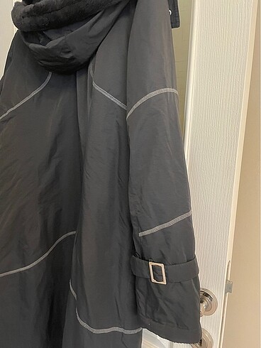 İçi kürklü Su Geçirmez Uzun Kaban - Görsel 6