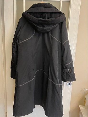 İçi kürklü Su Geçirmez Uzun Kaban - Görsel 5