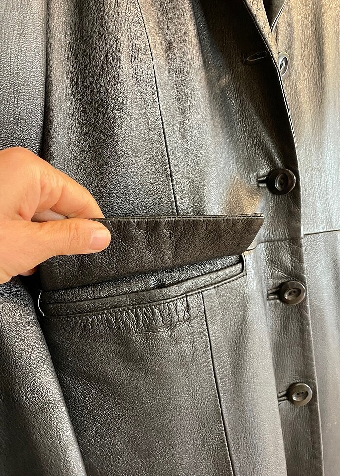 Kuzu Derisi Midi Kaban - Görsel 3