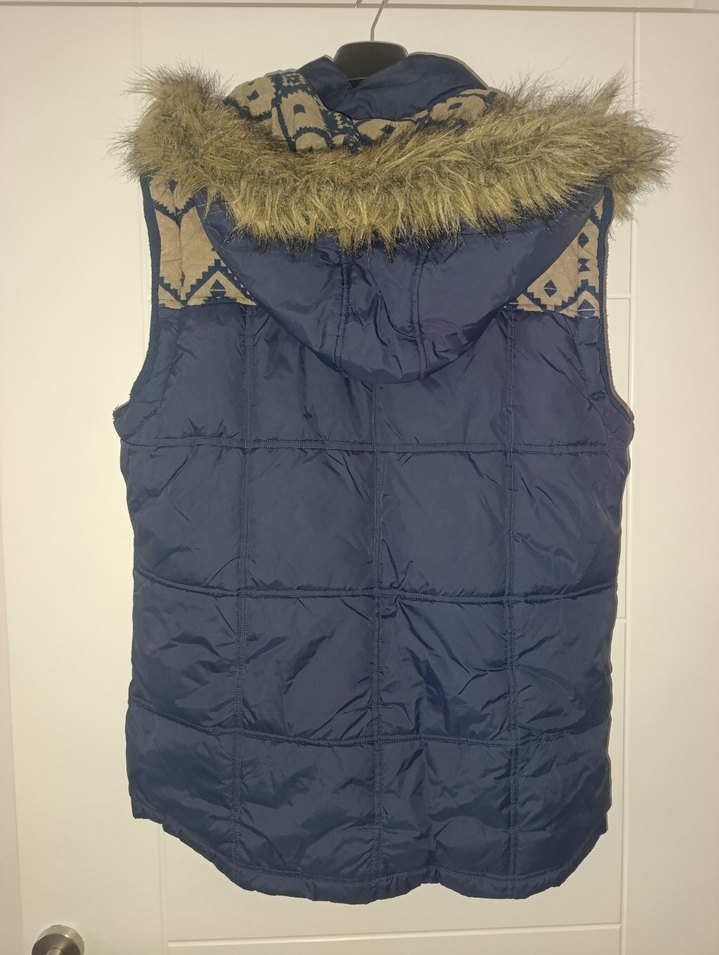 koton lacivert şişme kapsonlu Yelek - Görsel 3