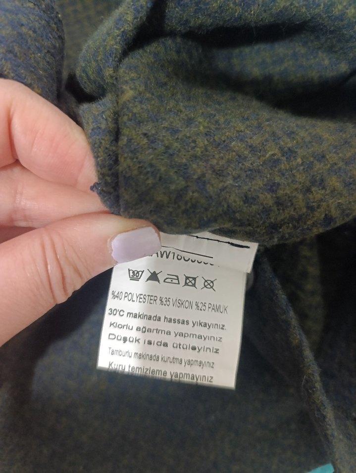 kışlık ön çift yirtmac detay mini etek - Görsel 4