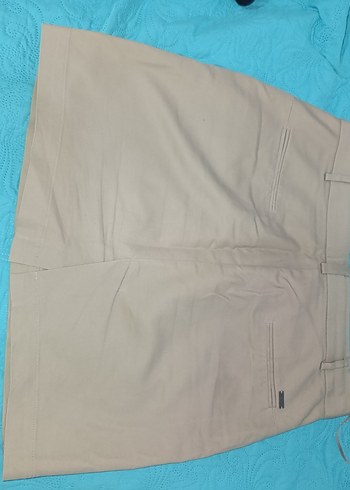 mango bej mini etek - Görsel 2