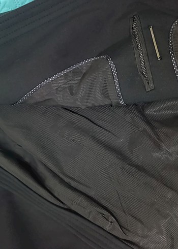 mango siyah dugmesiz ceket - Görsel 8