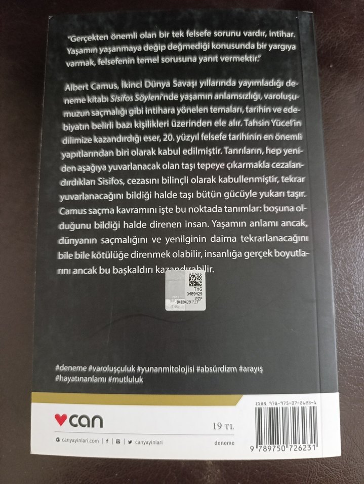 Sisifos Söyleni - Albert Camus - Görsel 2