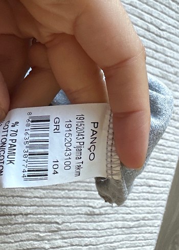 Panço Gri Kısa Kollu Tişört