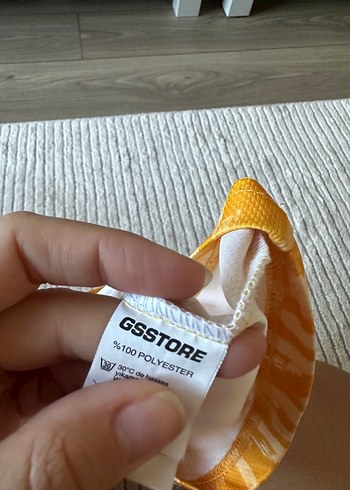 5 Yaş Beden altın Renk GS Galatasaray ıcardi Baskılı Kısa Kollu
