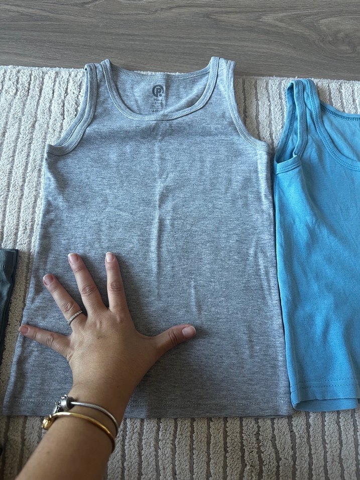 Gri + mavi Çocuk Atlet - Görsel 2