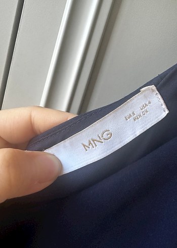 s Beden mavi Renk Lacivert tek omuz MANGO Elbise