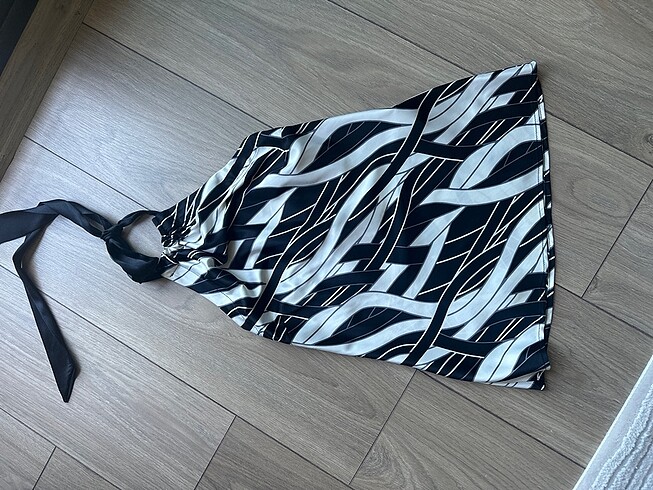 Koton halter yaka saten bluz
