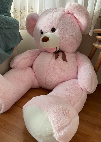 Büyük Pembe Peluş Ayı Oyuncak - Görsel 2