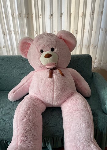 Büyük Pembe Peluş Ayı Oyuncak - Görsel 3