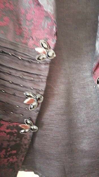 İkili takım Ceket sıfır kol bluz  - Görsel 2