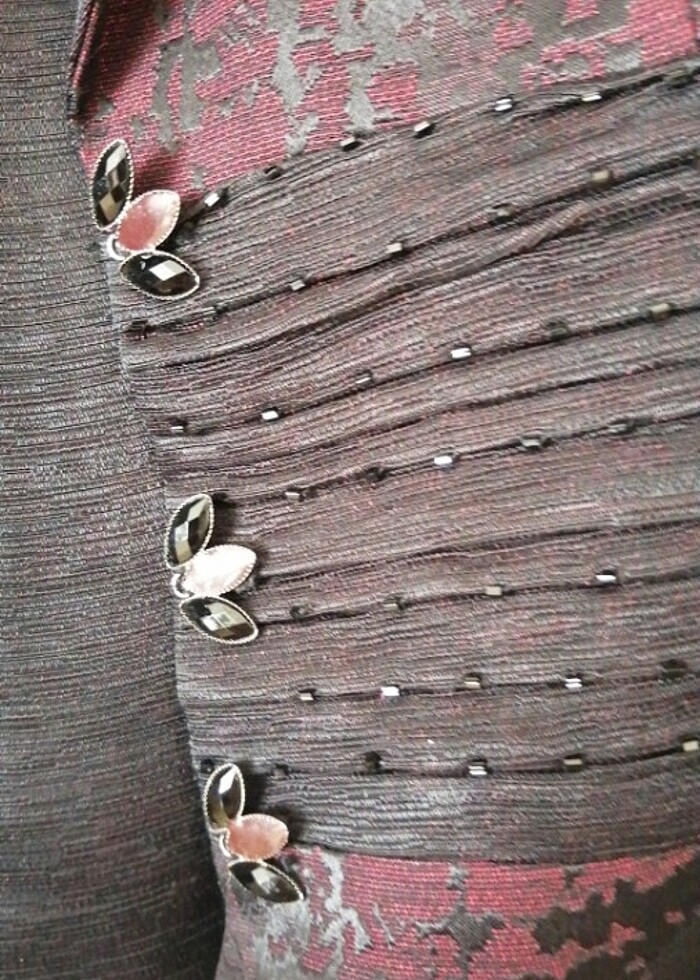 İkili takım Ceket sıfır kol bluz  - Görsel 3