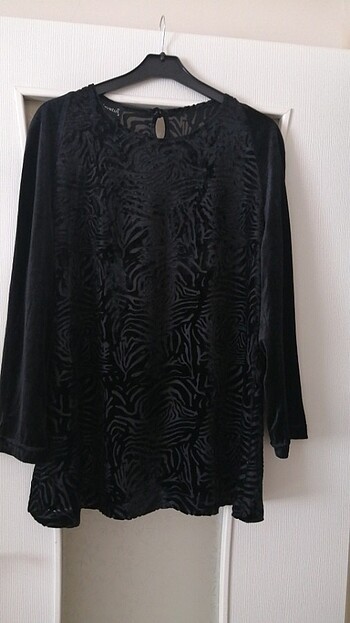 Siyah Kadife Tunik