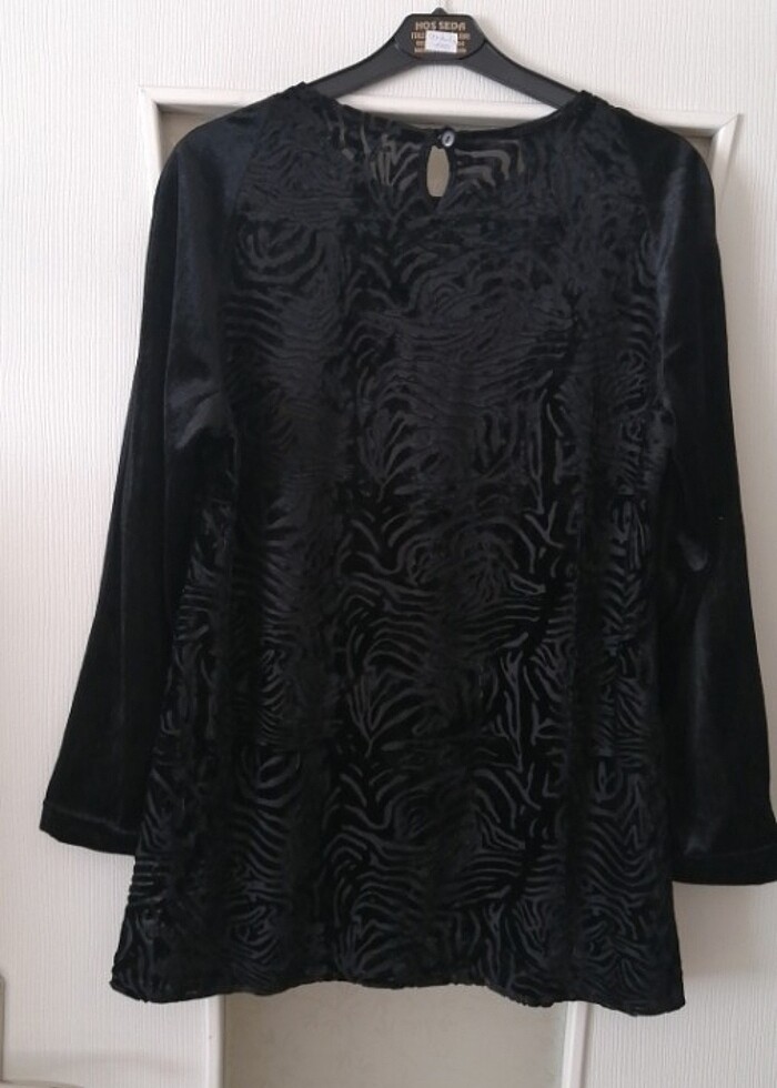 Siyah Kadife Tunik - Görsel 3