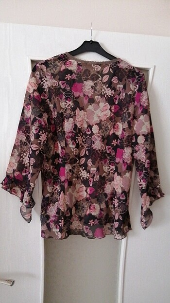 Şifon V Yaka Gömlek - Görsel 5