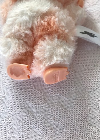 Beden LABUBU ORİJİNAL Bej Peluş Oyuncak Anahtarlık
