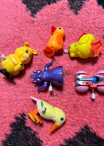 Renkli Kurmalı Hayvan ve Araç Oyuncakları - Görsel 7