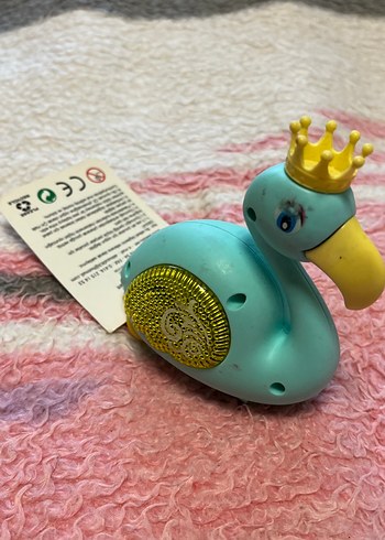 Turkuaz Renkli Taçlı Kuğu oyuncağı - Görsel 2