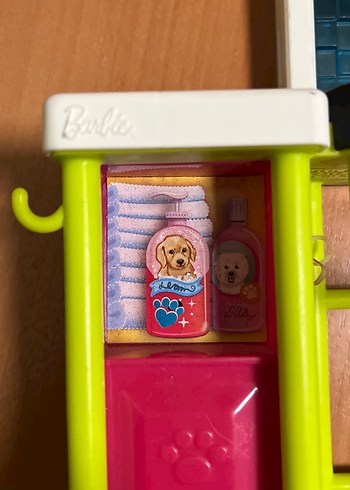 Renkli Barbie Oyuncak Duş ve Dolap Seti - Görsel 8