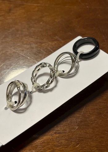 Koton Gri Zincir Detaylı Kadın Yüzük Seti - Görsel 5