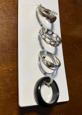 Koton Gri Zincir Detaylı Kadın Yüzük Seti - Görsel 2